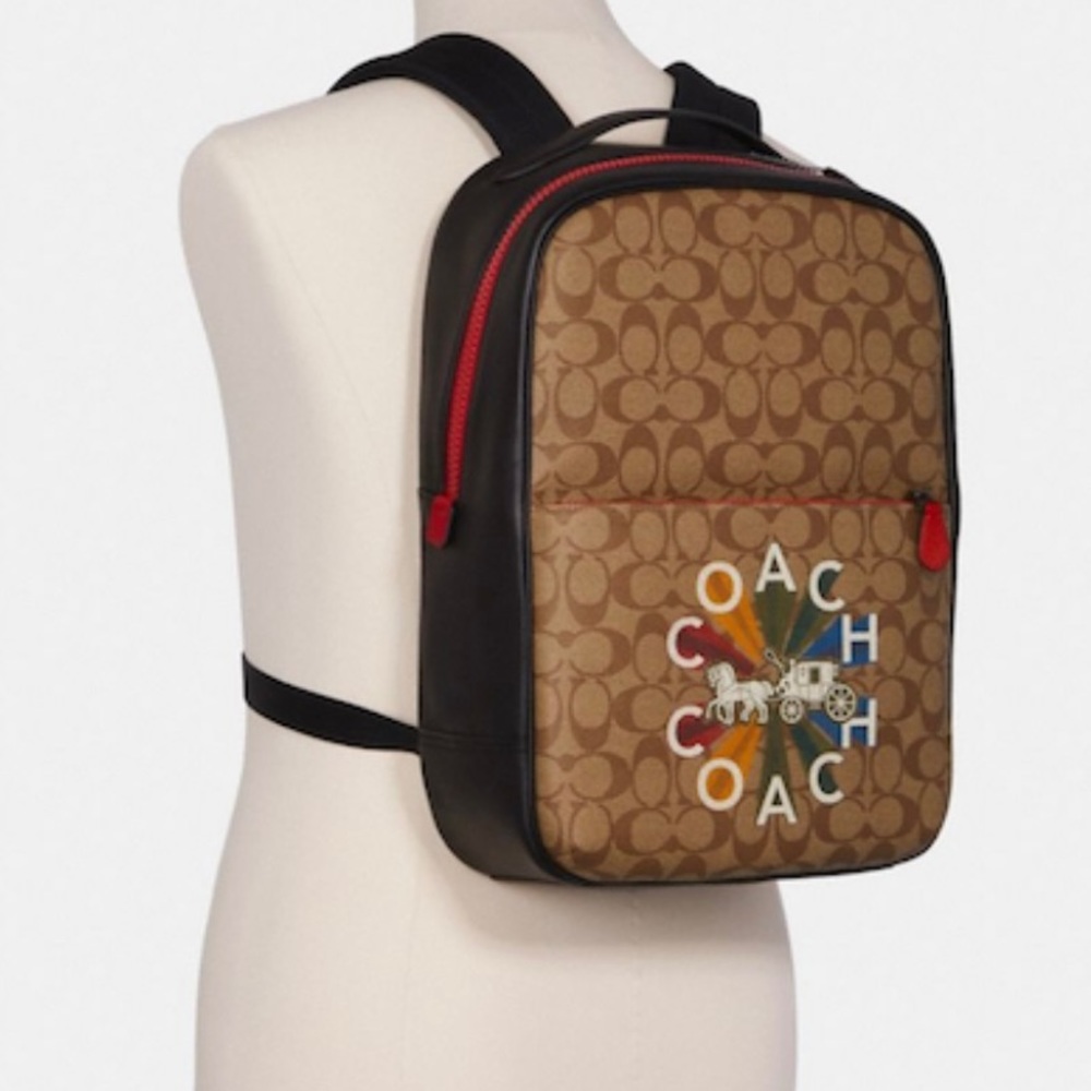 “HOST PICK” Coach Backpack in Signature Canvas - Picture 2 of 7